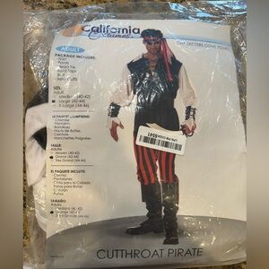 California costumes cutthroat pirate Halloween cosplay outfit large new
